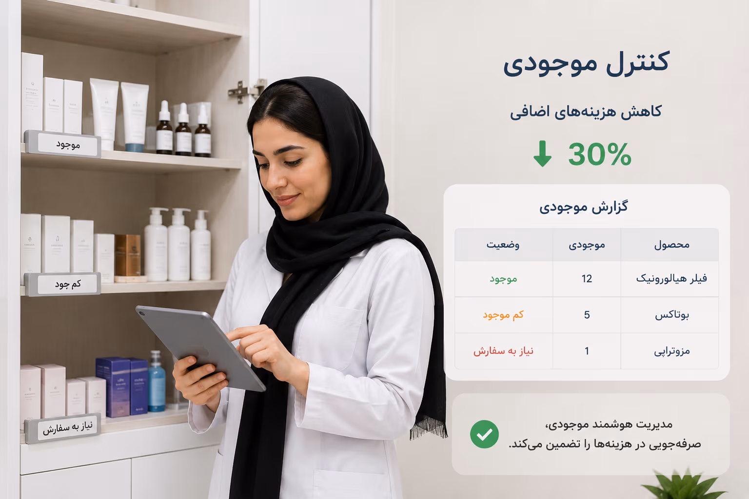 انبار کلینیک زیبایی